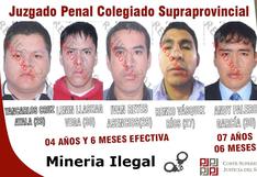 Áncash: sentencian a cinco mineros ilegales