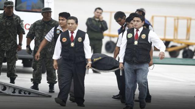 Cadáveres de terroristas y armas incautadas llegaron a Lima - 1