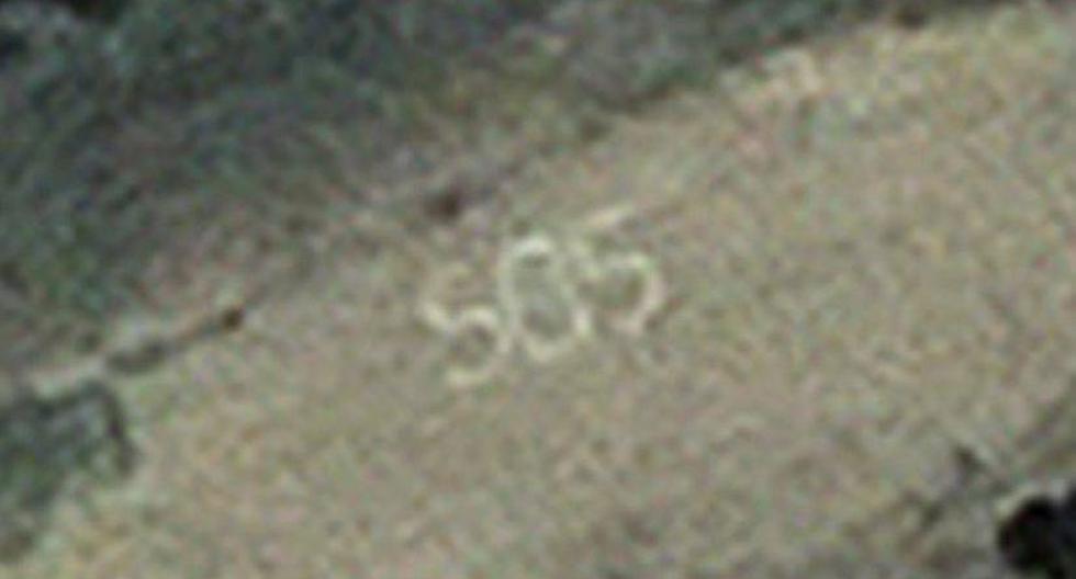 Supuesto mensaje de auxilio por parte que fue visto por Google Earth. (Foto: Google)