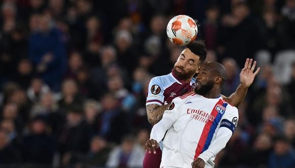 West Ham empató 1-1 con Lyon por el partido de ida de cuartos de final de Europa League en el Estadio Olímpico de Londres. (Foto: AFP)