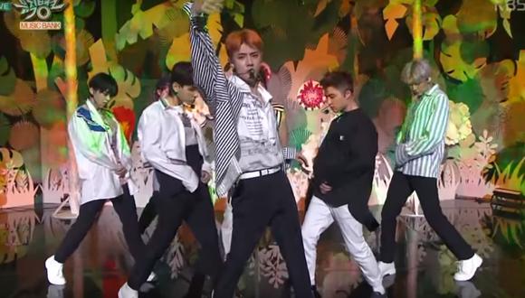 Exo cantando "Ko Ko Bop" en el programa "Music Bank". (Foto: Captura de pantalla/ YouTube)