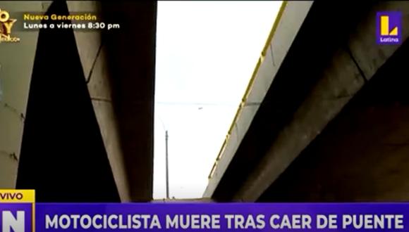 Motociclista cayó del bypass y perdió la vida. La Policía investiga el caso. | Foto: Latina