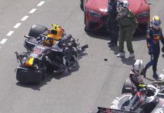 Afuera en primera vuelta: Checo Pérez sufre fuerte accidente en el GP de Mónaco | VIDEO