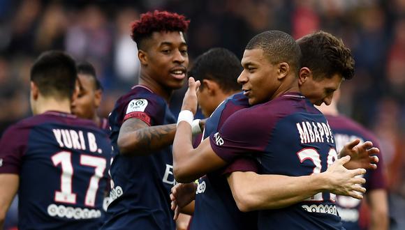 PSG goleó 5-0 al Metz con un gol de Mbappé por la fecha 29 de la Liga francesa. (Foto: Agencias)