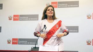 Mercedes Aráoz le desea éxitos a la selección peruana ante Colombia