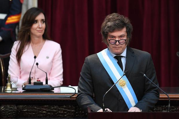 Javier Milei, junto a su vicepresidenta Victoria Villarruel. Foto: Noticias Argentinas/ elDiarioAR