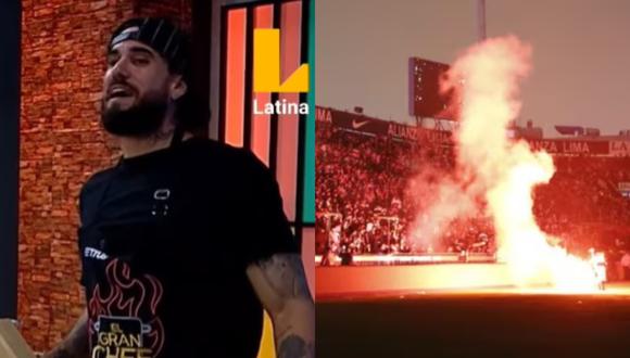 Se va la luz en “El Gran Chef Famosos” y Gino Assereto hace referencia al apagón en estadio de Alianza Lima: “El Matutazo”. (Foto: Composición GEC)