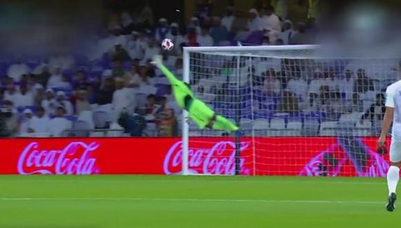 Mario Barcia solo tardó diez minutos para anotar el primer gol del Mundial de Clubes. Fue un "bombazo" de 35 metros en el encuentro entre Al-Ain y Team Wellington. (Foto: captura de video)