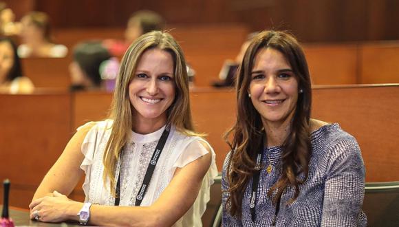 Las peruanas Raphaela Berckemeyer y Claudia Vallejo son coaches ejecutivas certificadas por la Universidad de Columbia (Nueva York). Recientemente participaron de un evento para Mujeres Emprendedoras organizado por la Universidad del Pacífico. También brindaron talleres sobre liderazgo.