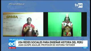 Profesor usa Tiktok para enseñar historia del Perú