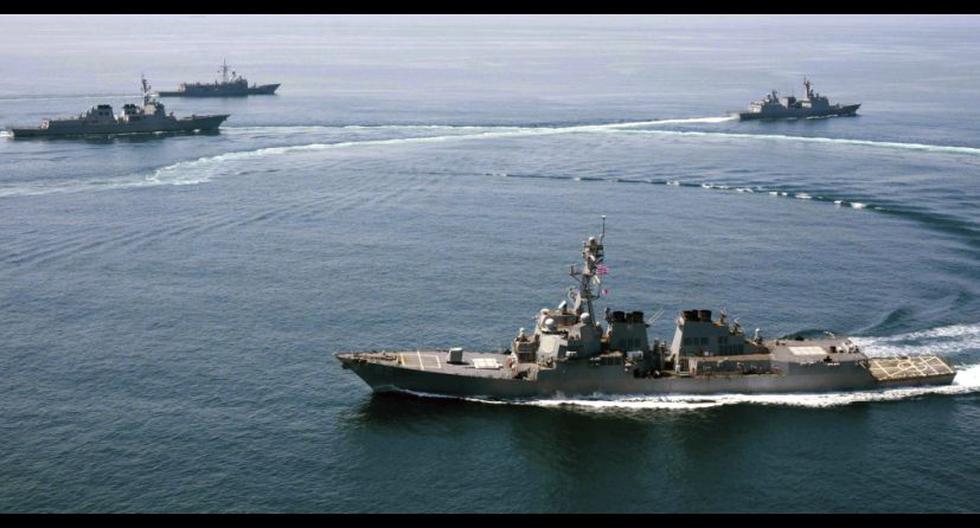 Buque militar estadounidense USS Lassen (Foto: EFE)