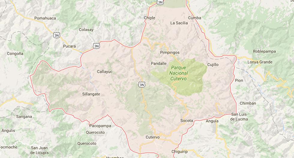 Padrastro fue condenado a cadena perpetua en Cajamarca por violar y embarazar a su hijastra de 11 años. (Foto: Google Maps)