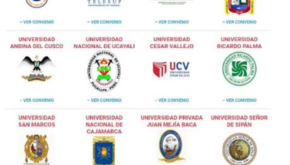 Estas son las universidades que también firmaron convenios con INEI