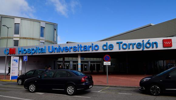 El Hospital Universitario de Torrejón, cerca de Madrid, donde se trata a pacientes con sospecha de coronavirus. (AFP / JAVIER SORIANO).