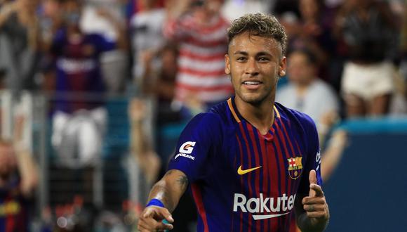 Las especulaciones en torno a la partida de Neymar del Barcelona continúan. Ante este panorama, el presidente del PSG rompió su silencio. (Foto: AFP)