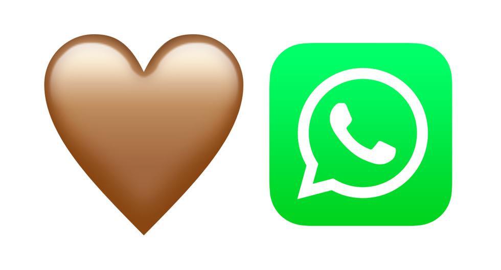 ¿Sabes qué es lo que significa realmente el corazón de color marrón de WhatsApp? Aquí te lo explicamos. (Foto: Emojipedia)