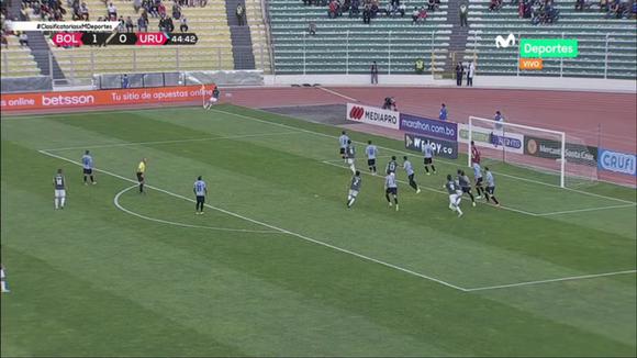 Marcelo Martins anotó el 2-0 de Bolivia vs. Uruguay. (Video: Movistar Deportes)