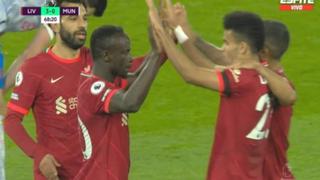 Con pase de Luis Díaz: Sadio Mané anotó un golazo para el 3-0 de Liverpool ante Manchester United | VIDEO