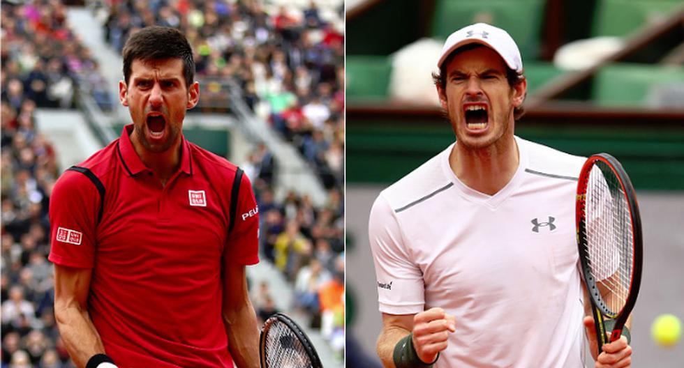 Novak Djokovic vs Andy Murray juegan al final de Roland Garros | Foto: Getty Images