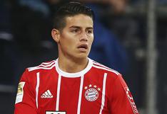 Bayern Munich decepciona y James Rodríguez revive pesadilla