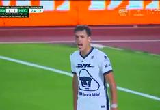Pumas vs. Necaxa: Así fue el gol de Juan Ignacio Dinenno para el 1-1 final | VIDEO