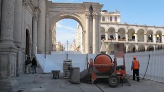 Atrio de la Catedral de Arequipa tendrá nuevas piezas de mármol