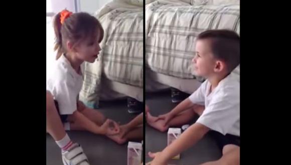 YouTube: niña hincha de Boca conmueve al consolar a hermanito