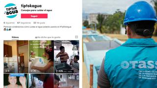 Otass: lanzan concurso en TikTok para concientizar uso del agua en 11 regiones
