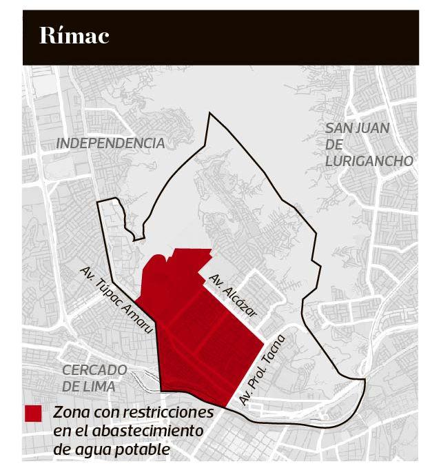 Corte de agua en Rímac