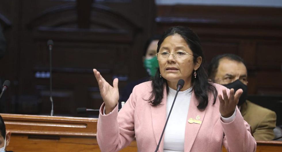 Isabel Cortez, congresista de Juntos Por el Perú, presentó 85 proyectos de ley entre los de su autoría y los que firmó. (Foto: Congreso)