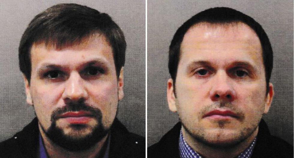 Ruslán Boshirov y Alexander Petrov, los dos hombres señalados por Reino Unido como sospechosos del envenenamiento del ex espía ruso Sergei Skripal. (Foto: EFE)