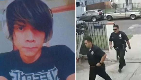 Luis Herrera, de 19 años, murió baleado por la policía de Los Ángeles.