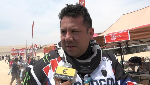 Arturo Chirinos debutaba en el Dakar. (Captura Video Bryan Albornoz)