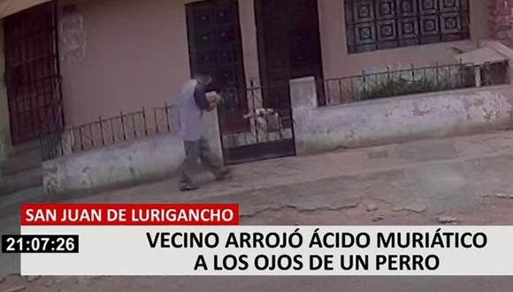El ataque ocurrió en la cuadra 4 del jirón Las Postas, en San Juan de Lurigancho | Foto: Captura de 24 horas
