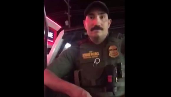 Facebook: Agente fronterizo interroga a mujer porque habló español en una tienda de Estados Unidos. (Foto: Captura)