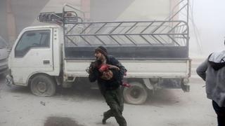 Siria: Al menos 34 muertos por bombardeos aéreos en Damasco [FOTOS]