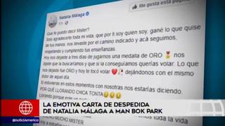 Natalia Málaga escribió conmovedora carta tras el fallecimiento de Man Bok Park