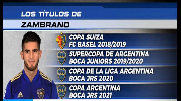 Los títulos de Carlos Zambrano con Boca Juniors