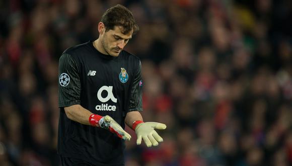 Iker Casillas llegó a los 1.000 partidos pero no pudo celebrar con el Porto. (Foto: AFP)