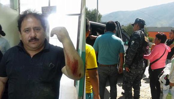 Pese a que Cotrina Quispe le indicó a los manifestantes que los comerciantes cerraron sus puestos desde el 30 de enero, fue agredido por los presuntos manifestantes del paro agrario. (Foto: Municipalidad Provincial de Huánuco)