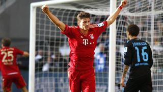 Bayern Múnich sin Claudio Pizarro ganó 1-0 al Hoffenheim sin Luis Advíncula