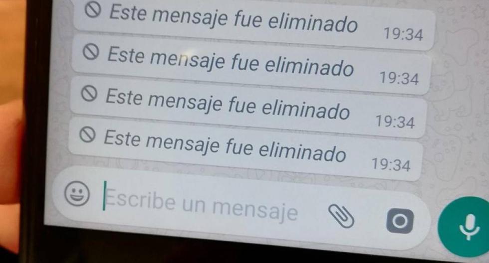 Cómo evitar que se eliminen mensajes para todos en WhatsApp. (Foto: WhatsApp)