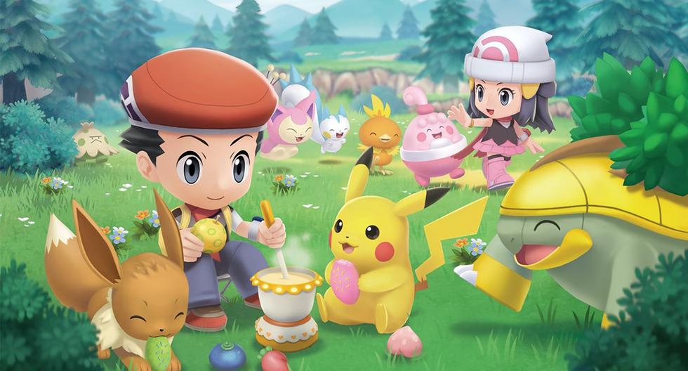 PokéXperto on X: Imagen promocional de Pokémon Diamante Brillante y Perla  Reluciente publicada por la cuenta oficial de Nintendo.   / X
