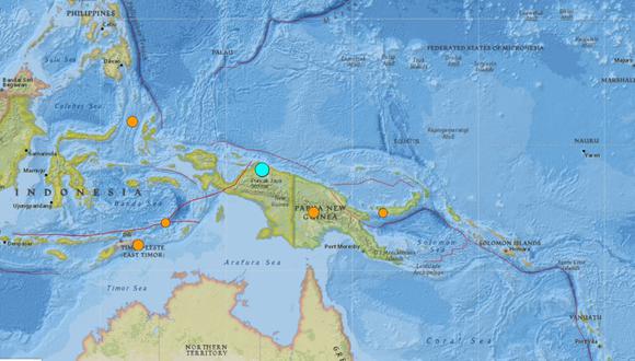 El USGS, que registra la actividad sísmica en todo el mundo, localizó el hipocentro de ambos seísmos, ocurridos en un intervalo de 35 minutos. (Foto: Twitter @USGS)