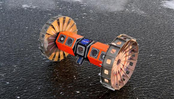 El robot autónomo de un metro de longitud es capaz de operar en el agua. (Foto: NASA/EFE)