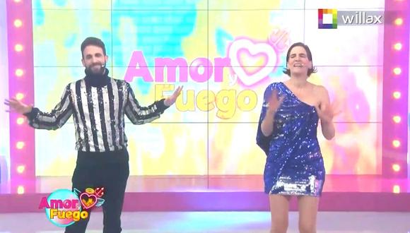 Así fue el estreno de “Amor y Fuego” con Rodrigo González, ‘Peluchín’, y Gigi Mitre en Willax TV. (Foto: Captura de video)