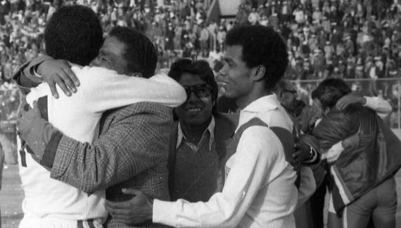 Perú celebró así su victoria en Oruro. (Foto: Archivo Histórico El Comercio)