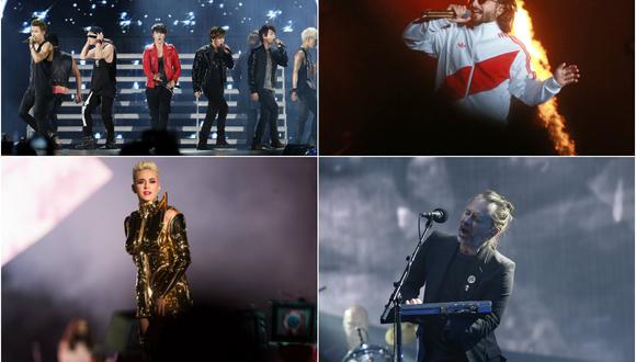 Super Junior, Maluma, Katy Perry y Radiohead (Foto: El Comercio / Agencias)