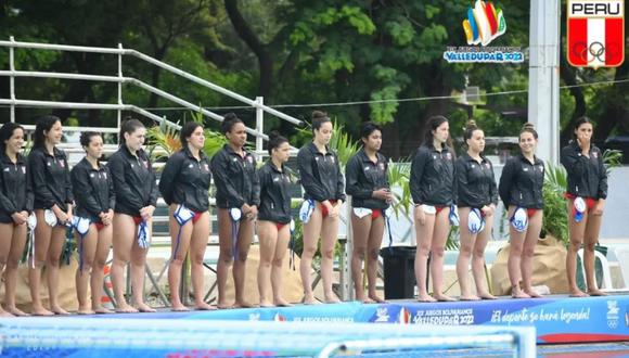 Equipo peruano femenino de polo acuático Juegos Bolivarianos ganó medalla de oro. (Foto: COP)