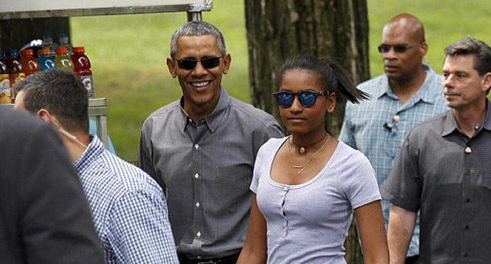 Sasha Obama es la hija menor de Barack y Michele Obama. (Foto: thetelegraph.uk)